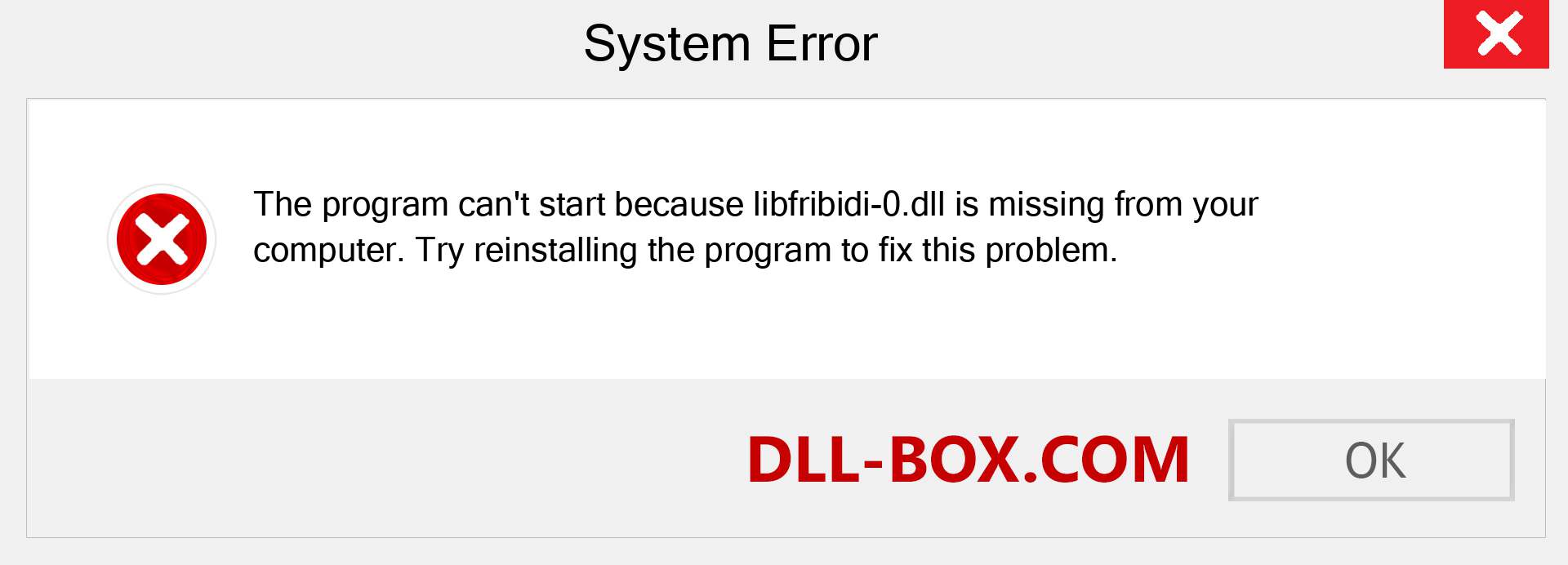  libfribidi-0.dll file is missing?. Download for Windows 7, 8, 10 - Fix  libfribidi-0 dll Missing Error on Windows, photos, images